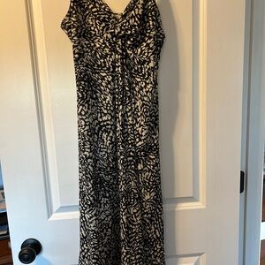 H&M Black and Cream Maxi Dress